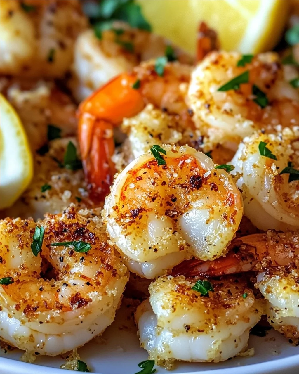 Air Fryer Knoblauch Parmesan Garnelen