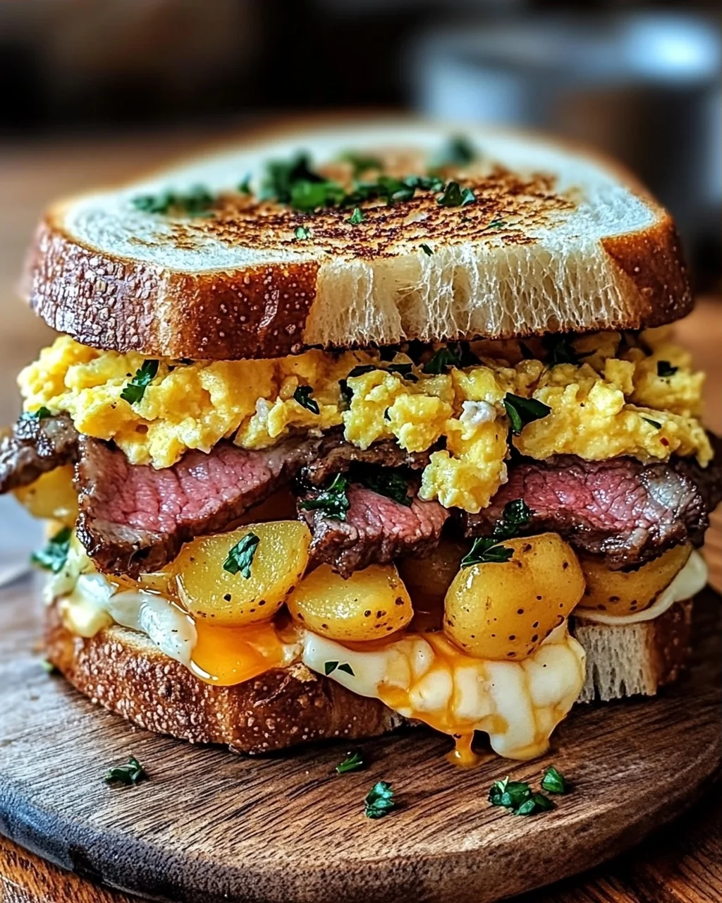 Bauernfrühstücks-Sandwich