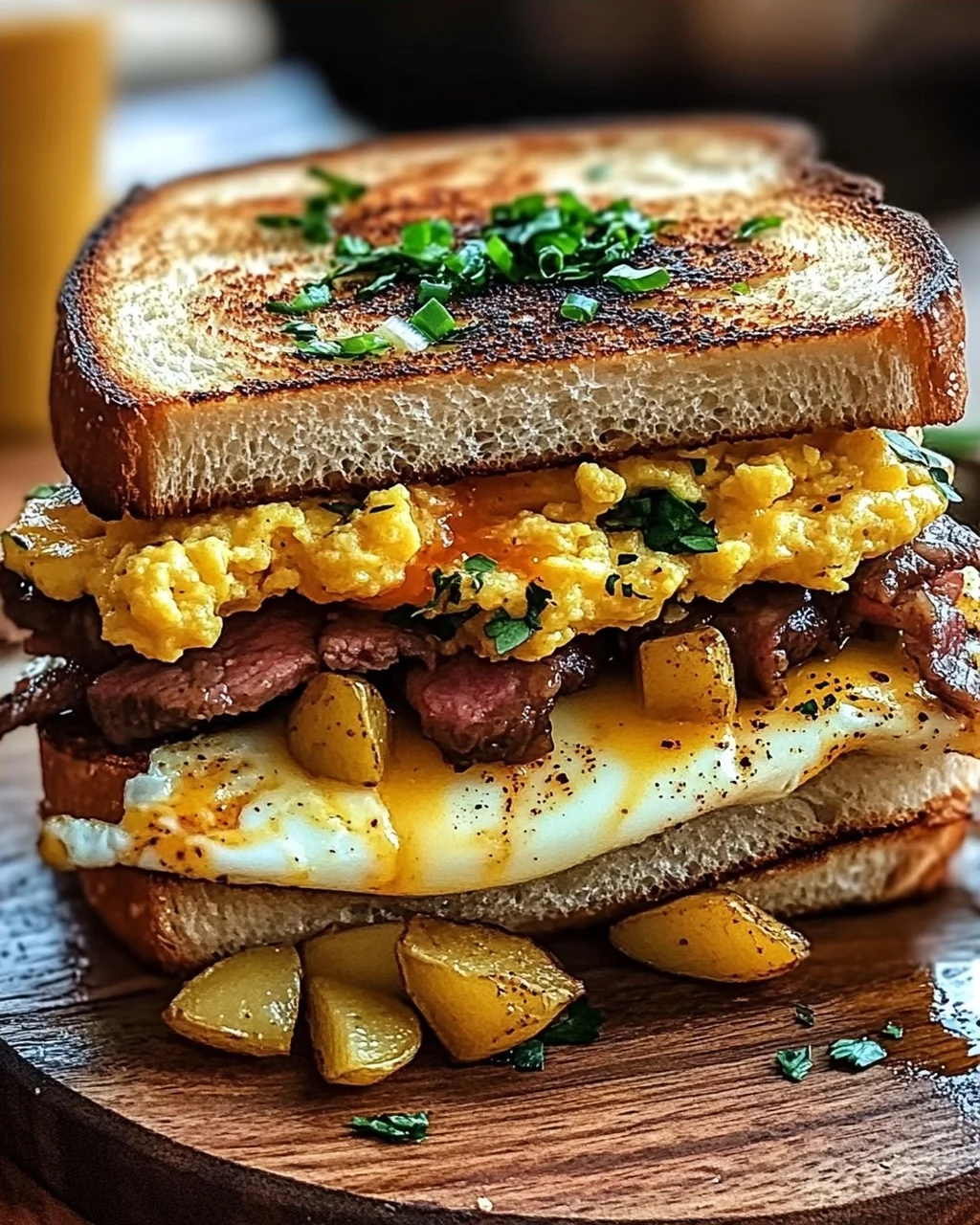 Bauernfrühstücks-Sandwich