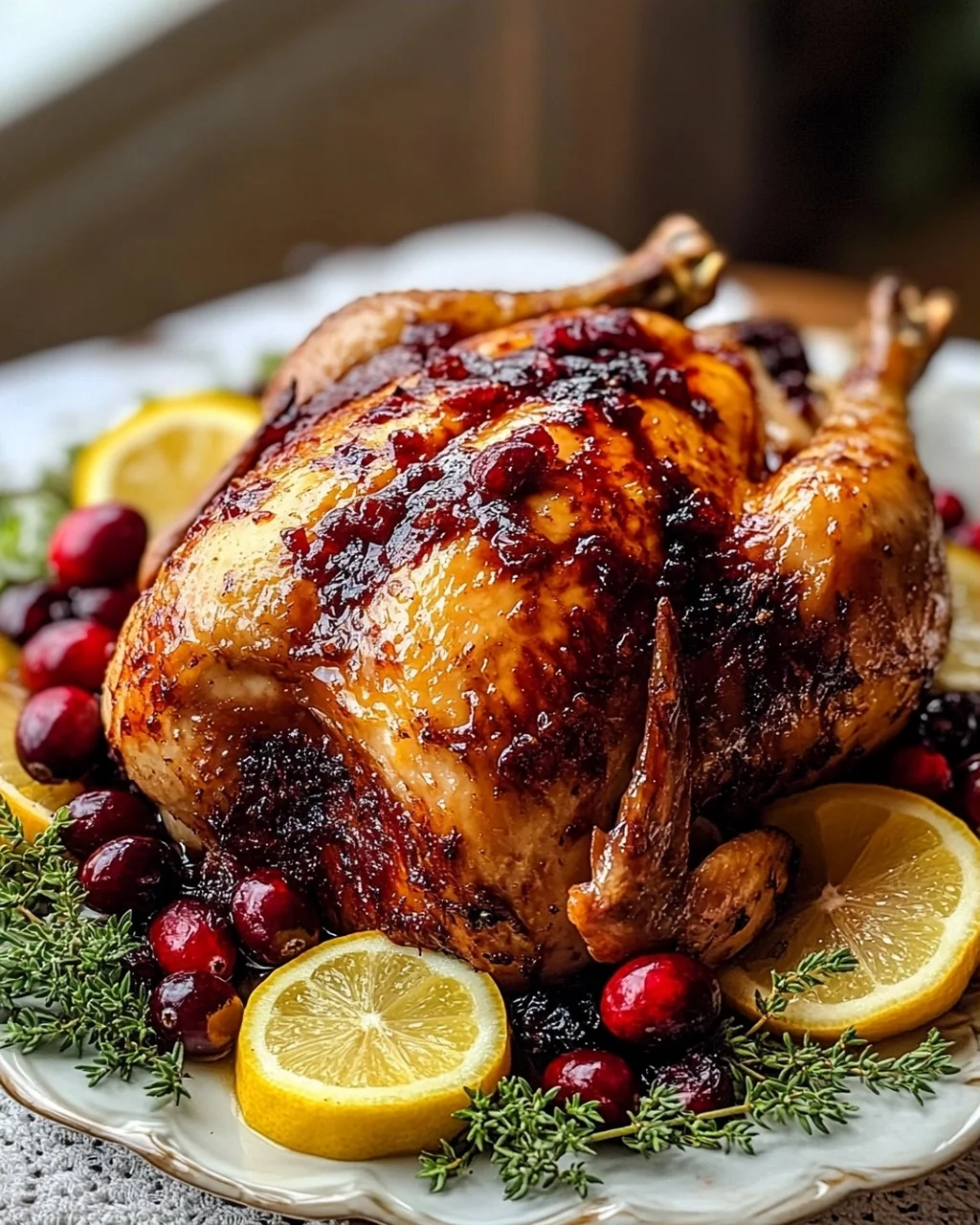 Cranberry Maple Roast Chicken