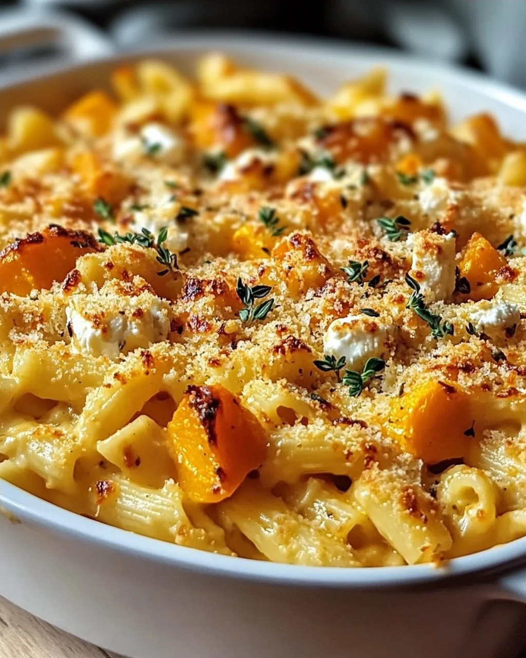 Cremige Gebackene Feta Kürbis Pasta