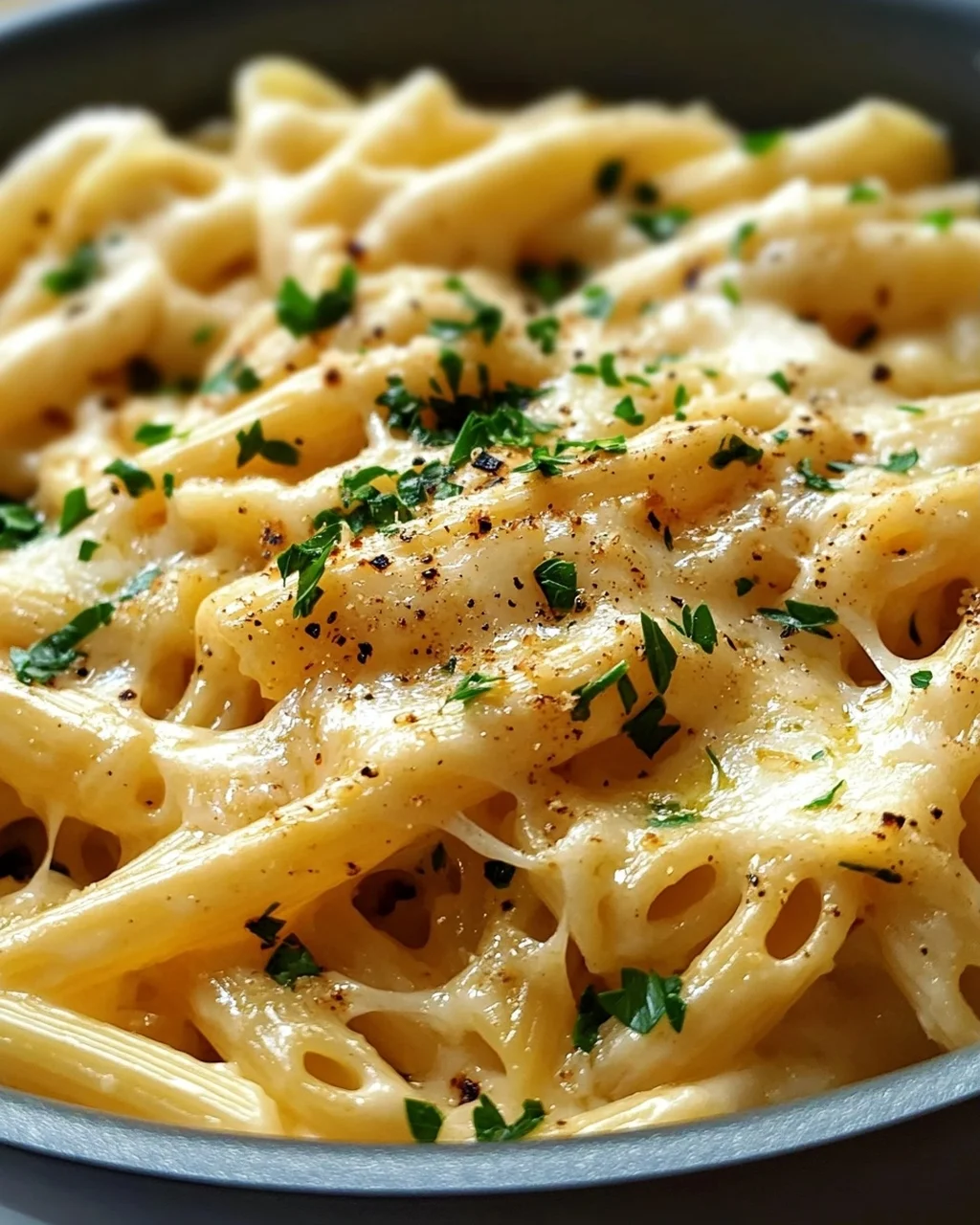 Cremige One Pot Knoblauch Käse Pasta: Blitzschnell fertig!