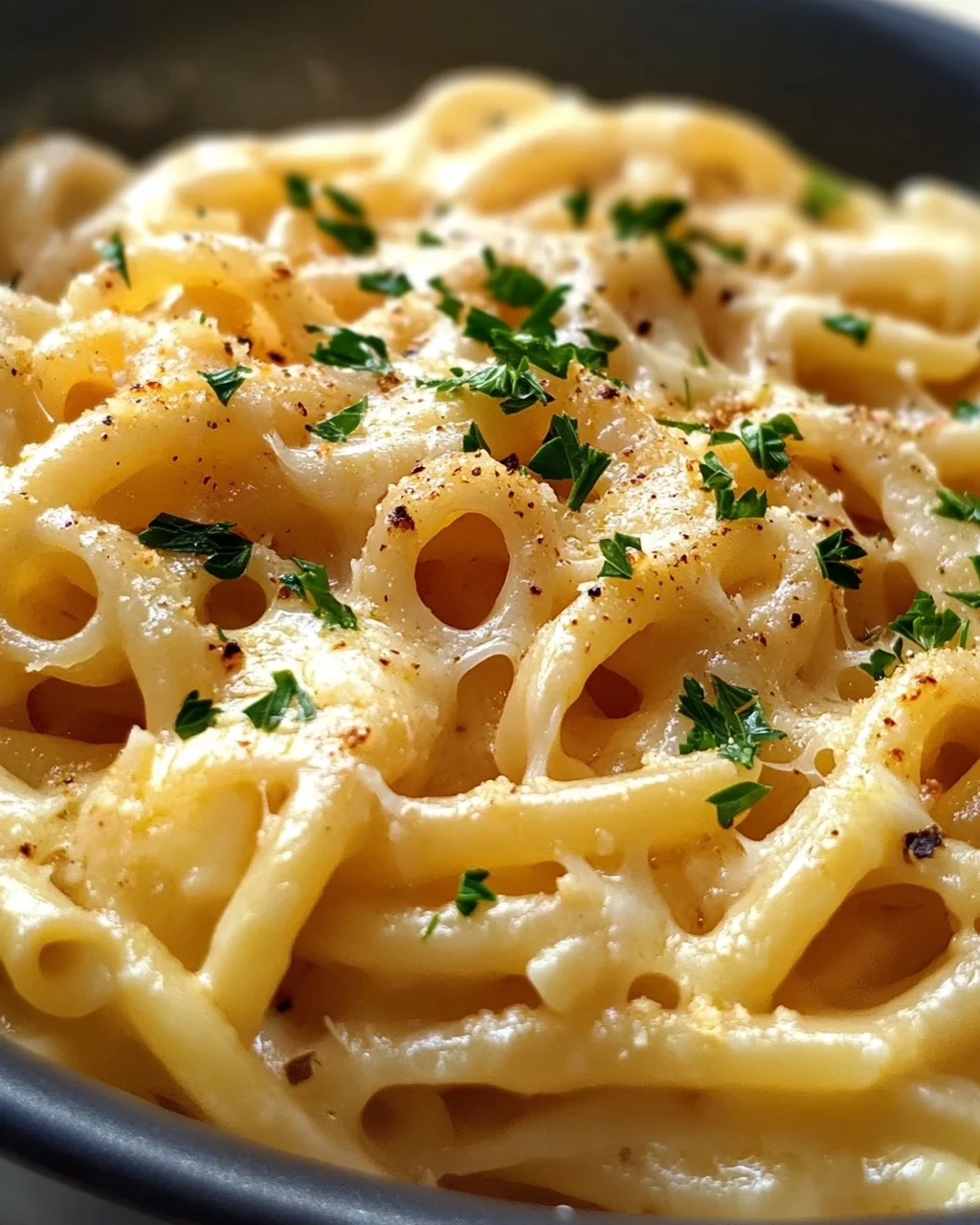 Cremige One Pot Knoblauch Käse Pasta: Blitzschnell fertig!