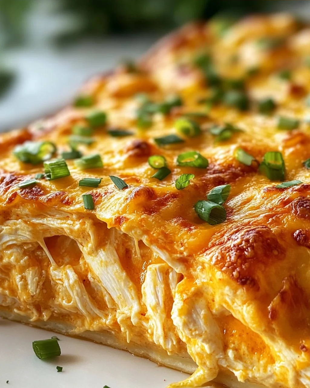 Cremiger Buffalo Hähnchen Käse Auflauf – Einfach & Lecker!
