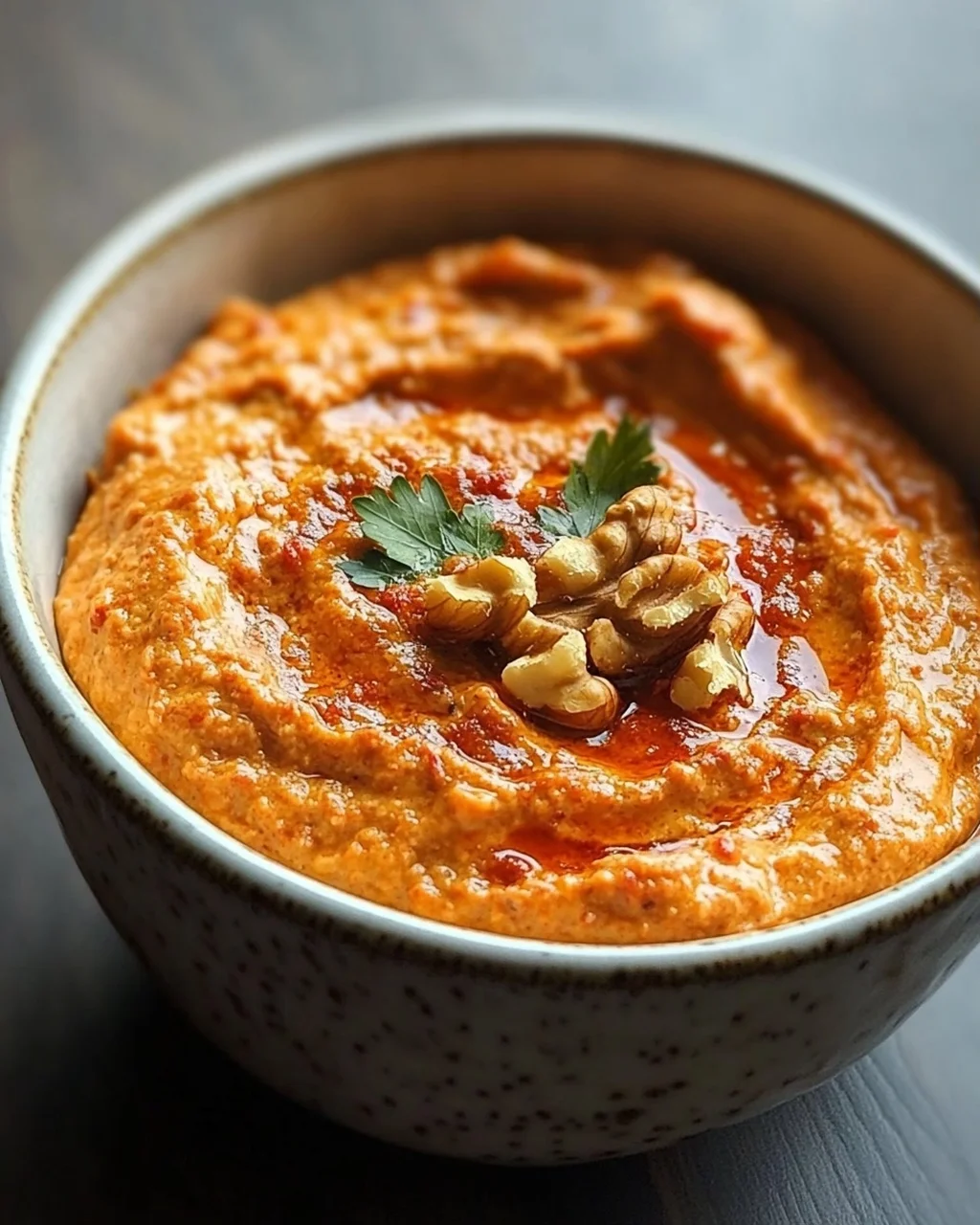 Cremiger Rote Paprika Walnuss Dip: Seidenweiche Textur entdecken