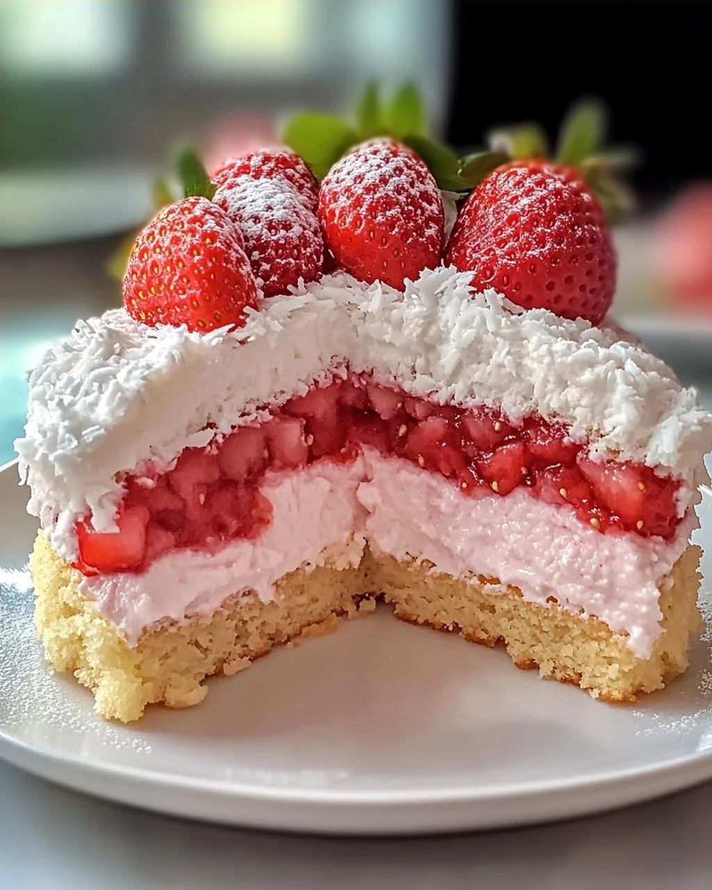 Erdbeer-Kokos-Schaumkuchen leicht gemacht