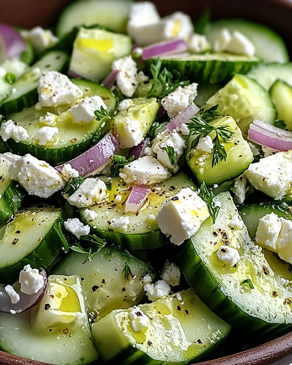 Gurken-Avocado-Salat mit Feta