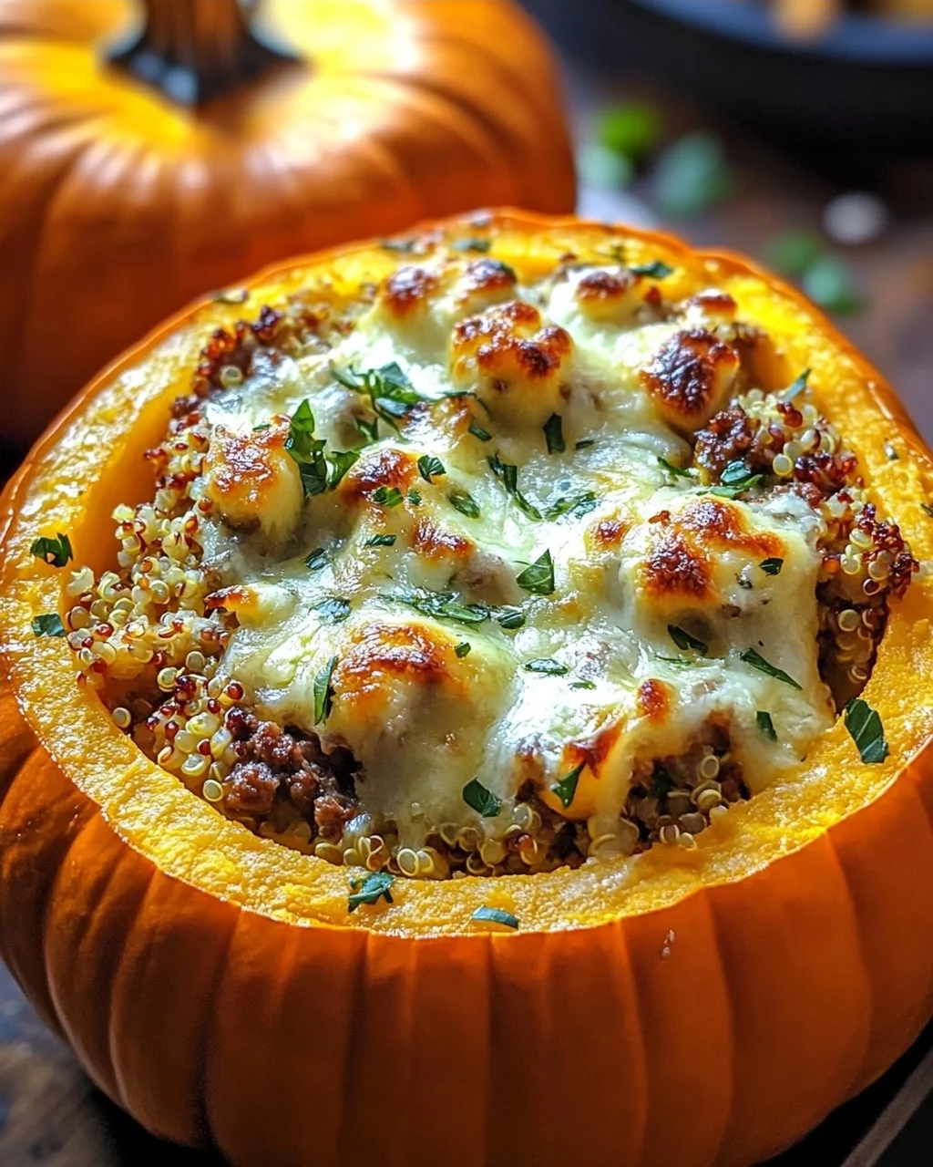 Herzhafter gefüllter Kürbis: Gemütliches Herbst-Rezept genießen