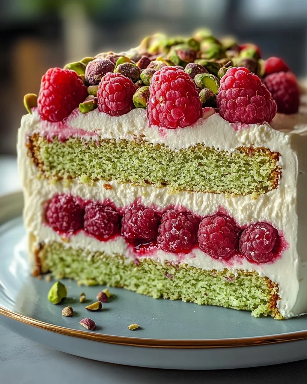 Himmlisches Pistazien-Himbeer-Kuchen Rezept für Genießer