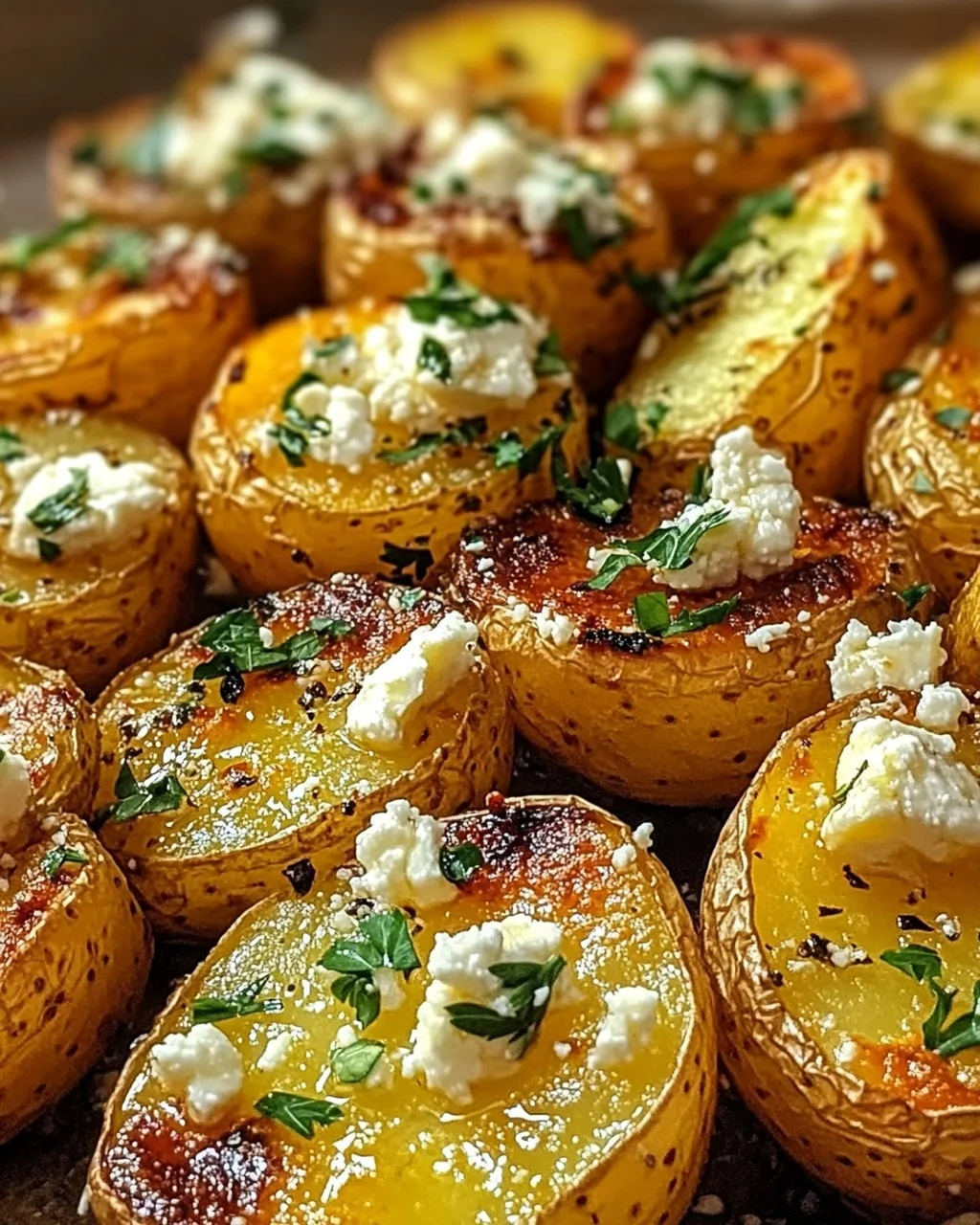 Kartoffeln mit Feta Knoblauch