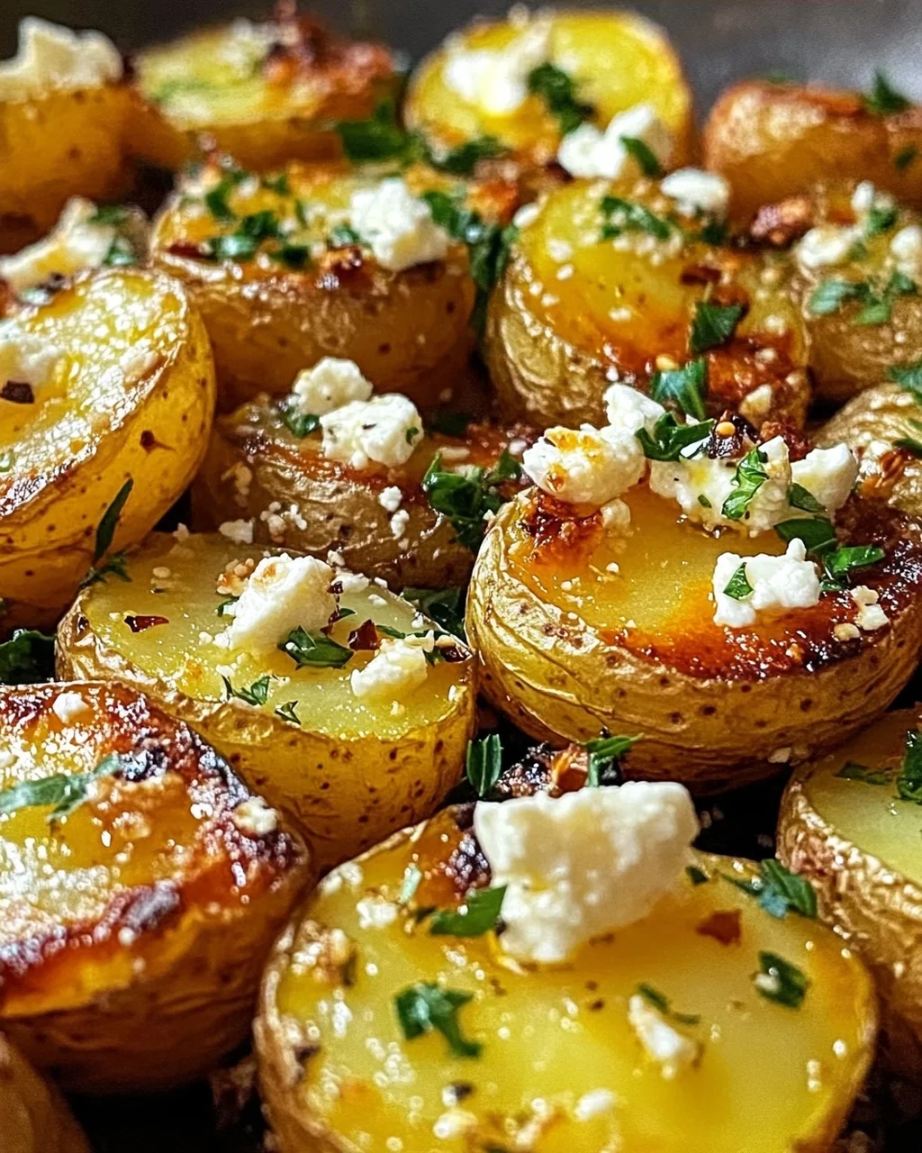 Kartoffeln mit Feta Knoblauch