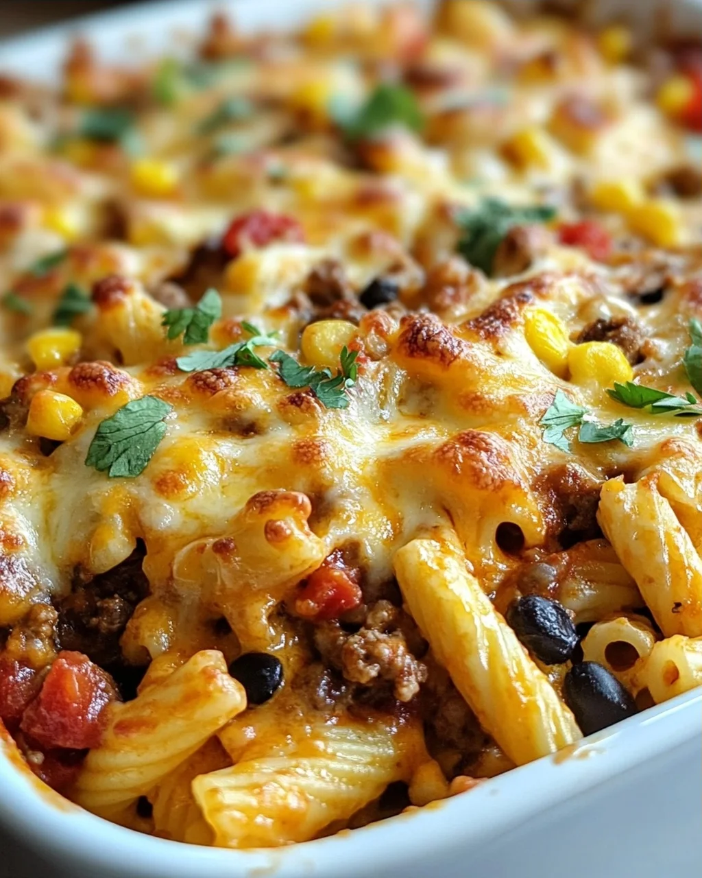 Käse-Taco-Stick-Pasta-Auflauf