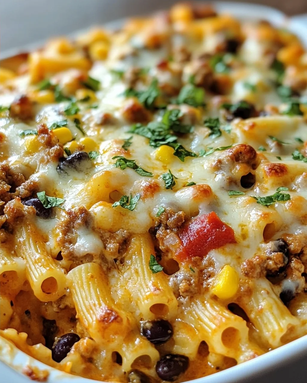 Käse-Taco-Stick-Pasta-Auflauf