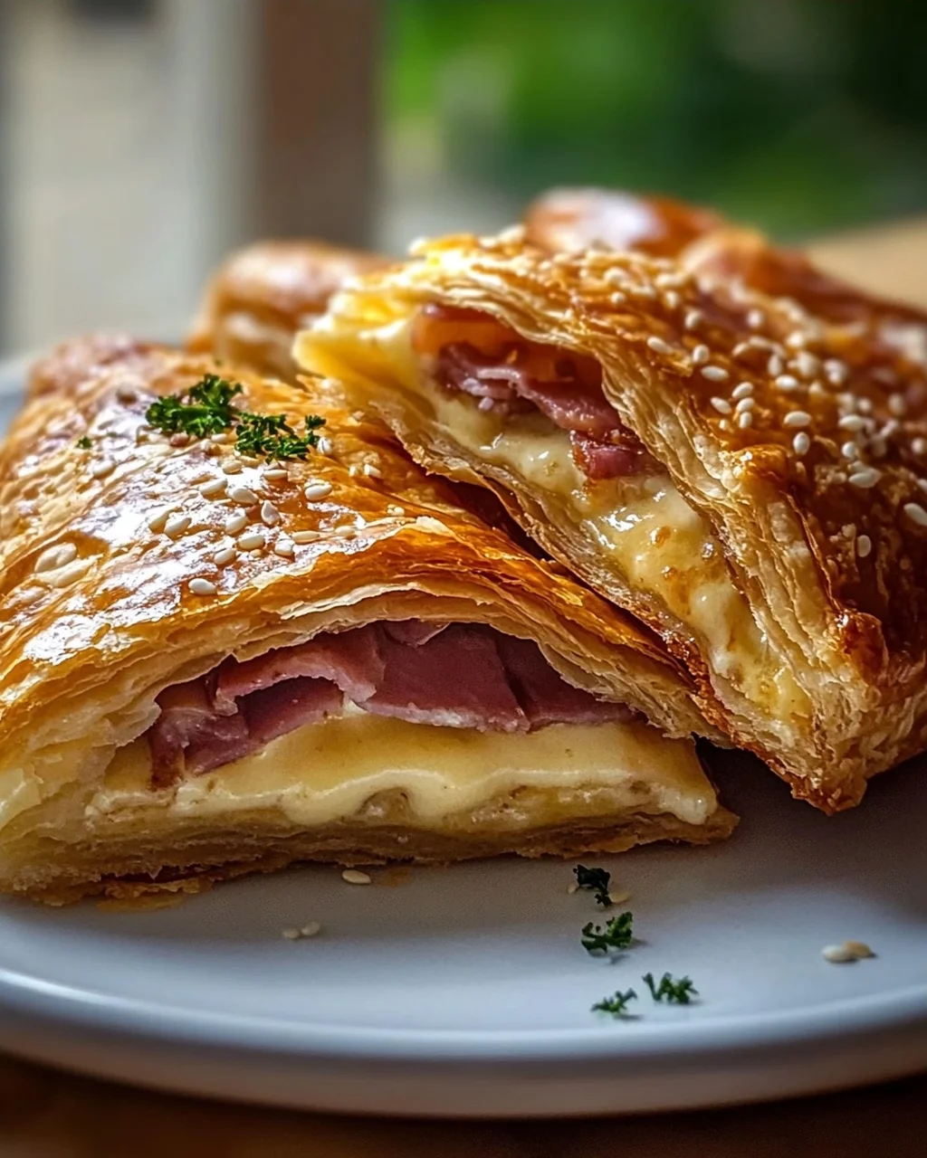 Klassische Rinderschinken Käse Blätterteigtaschen: Lecker & Schnell