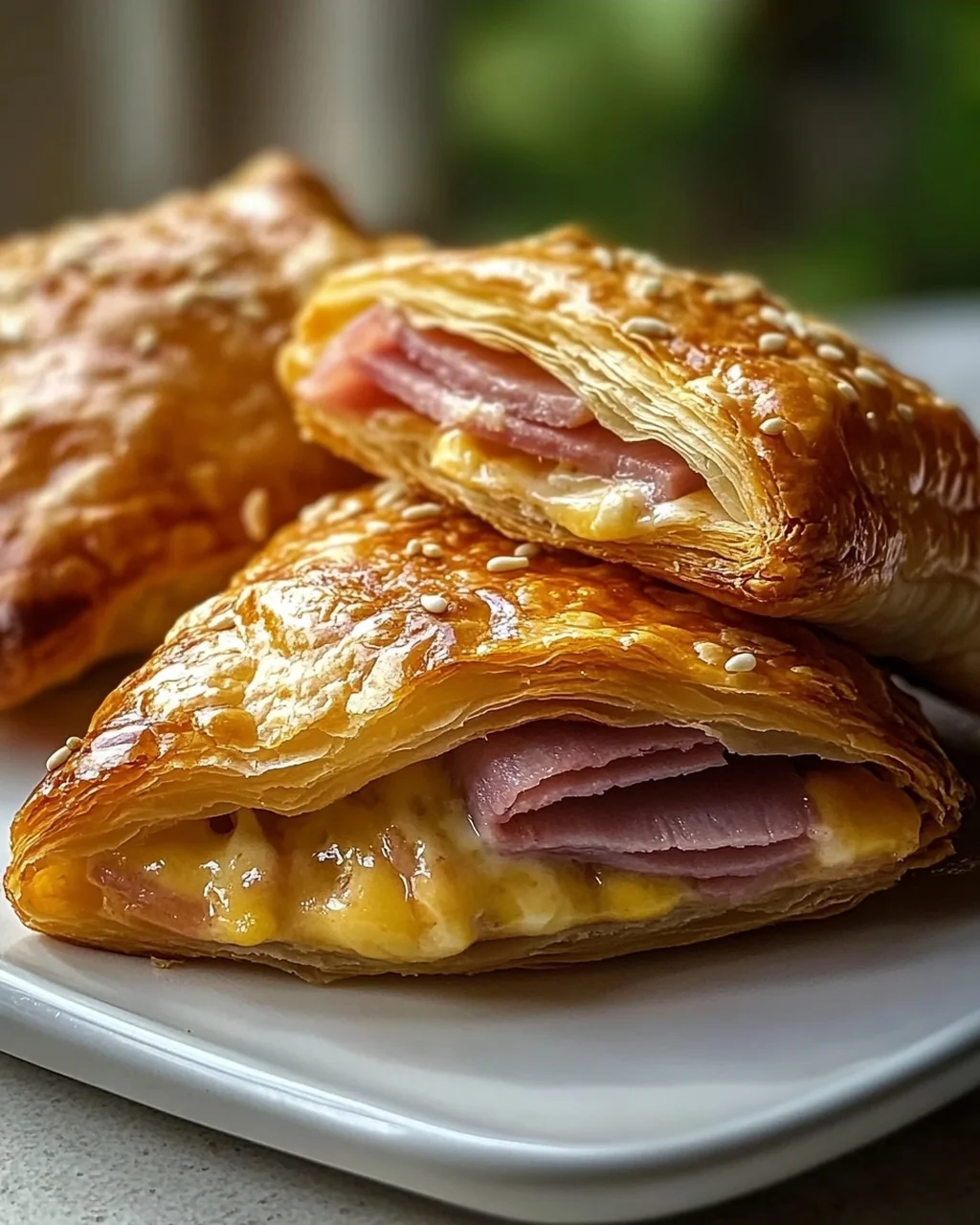 Klassische Rinderschinken Käse Blätterteigtaschen: Lecker & Schnell