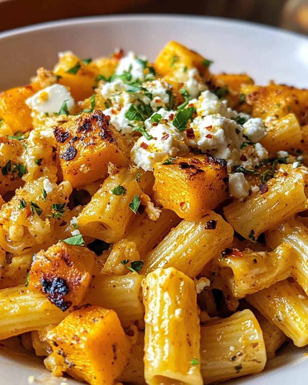 Kürbis Feta Pasta: Unglaublich lecker, schnell & einfach!