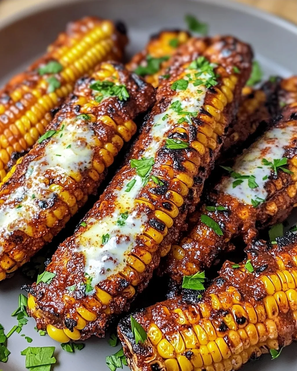 Luftfritteusen-Maisrippen mit köstlichen Variationen