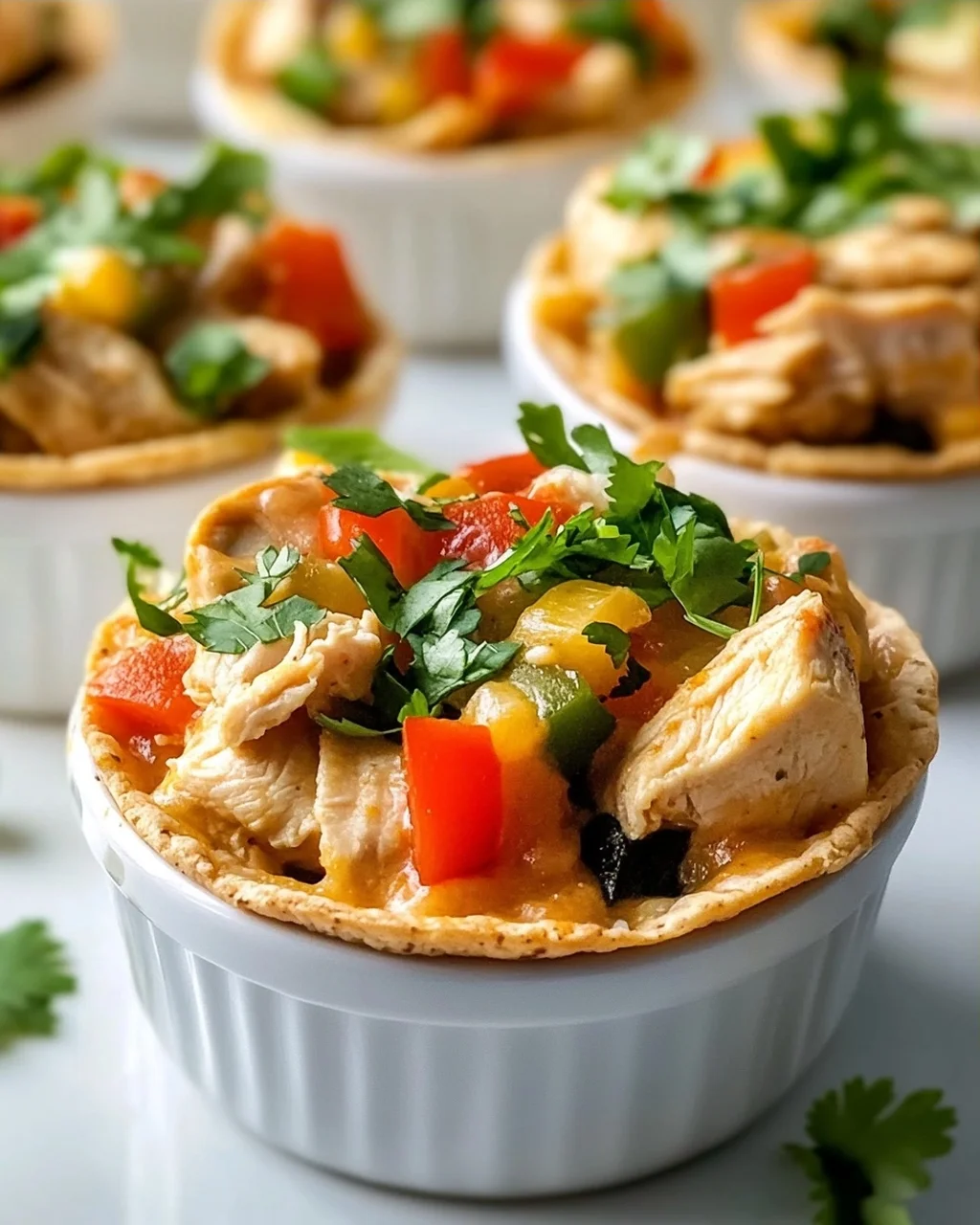 Mini Crock Pot Fiesta Chicken Cups – Perfekt für Partys!