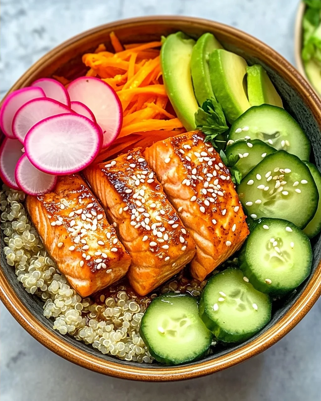 Miso Lachs Buddha Schalen für gesunde Genießer