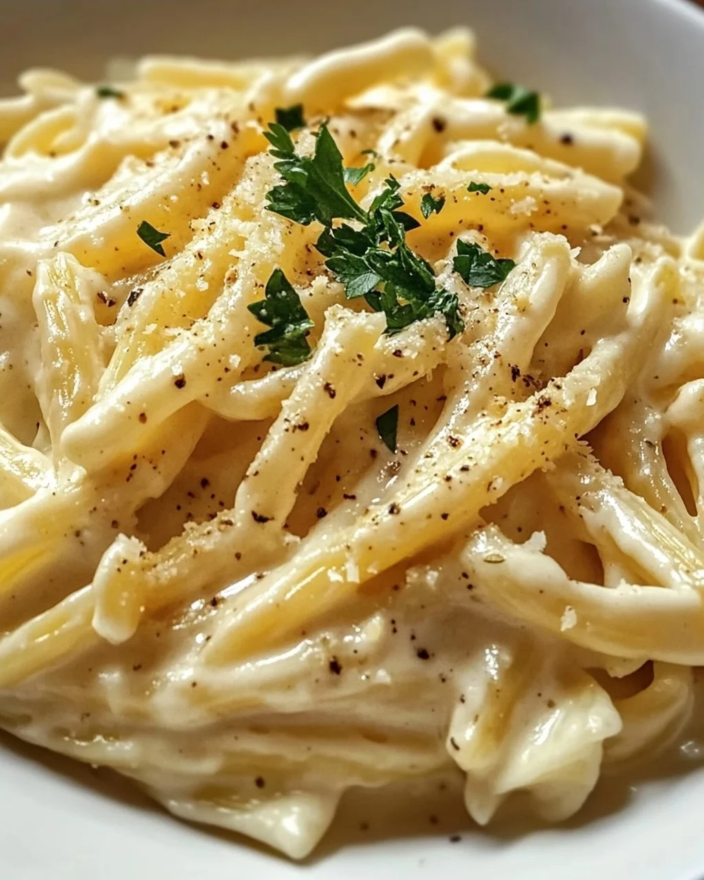 One Pot Cremige Knoblauch Pasta