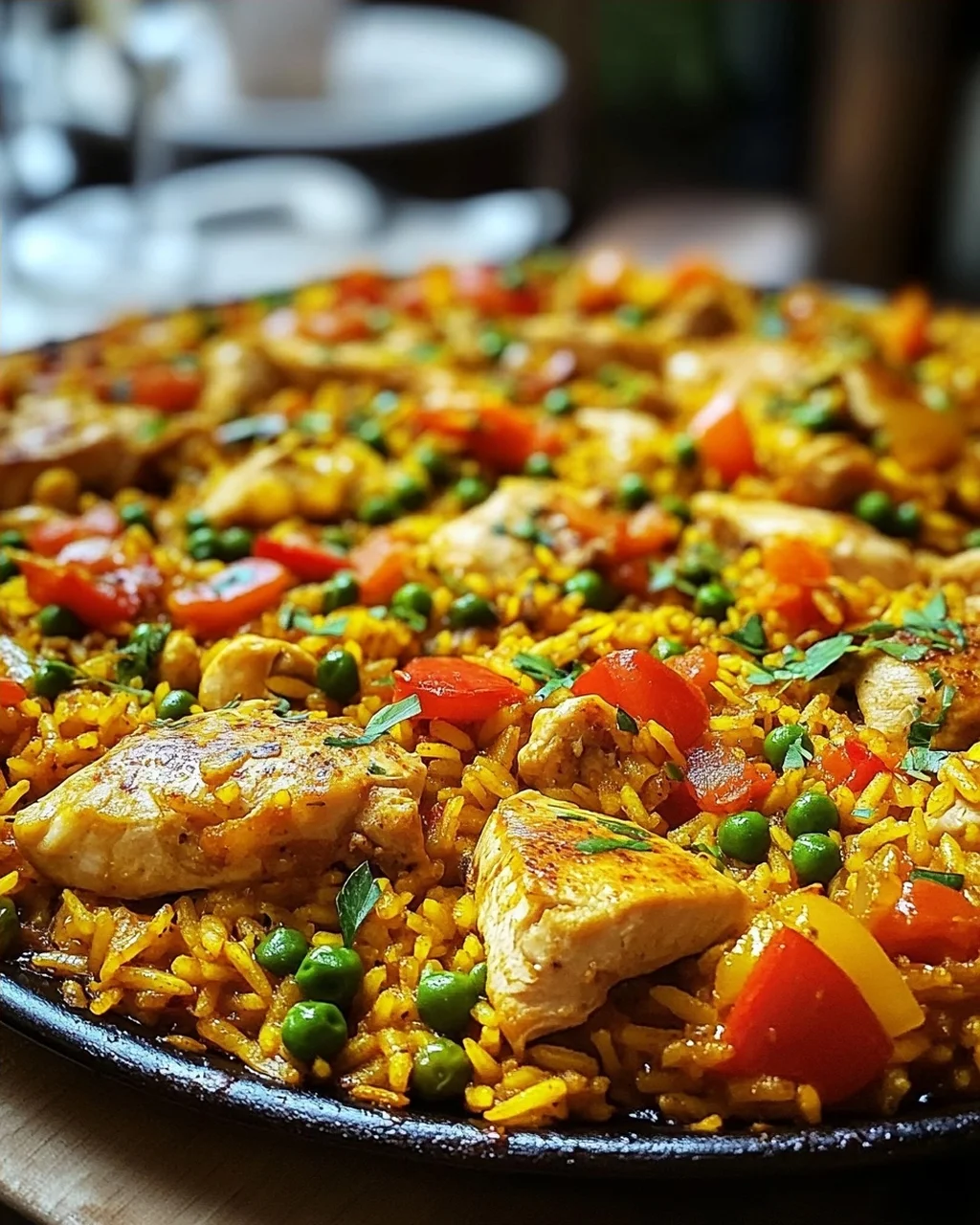 Paella mit Hähnchen