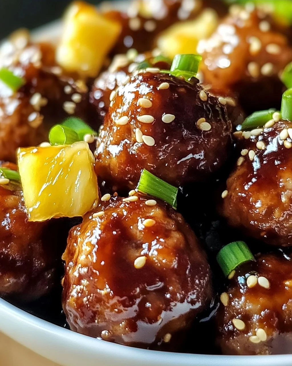 Saftige Hawaii-Teriyaki-Bällchen