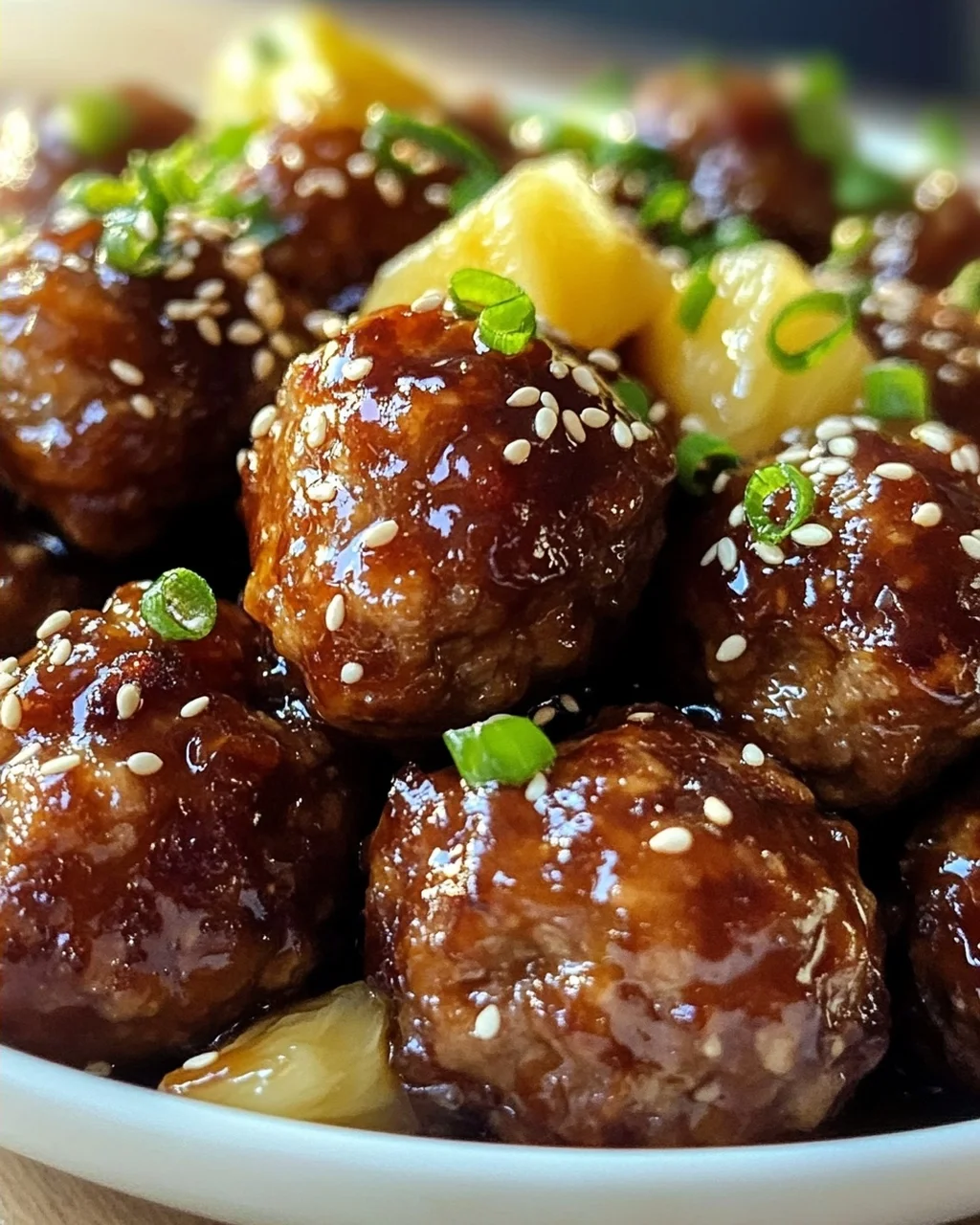 Saftige Hawaii-Teriyaki-Bällchen