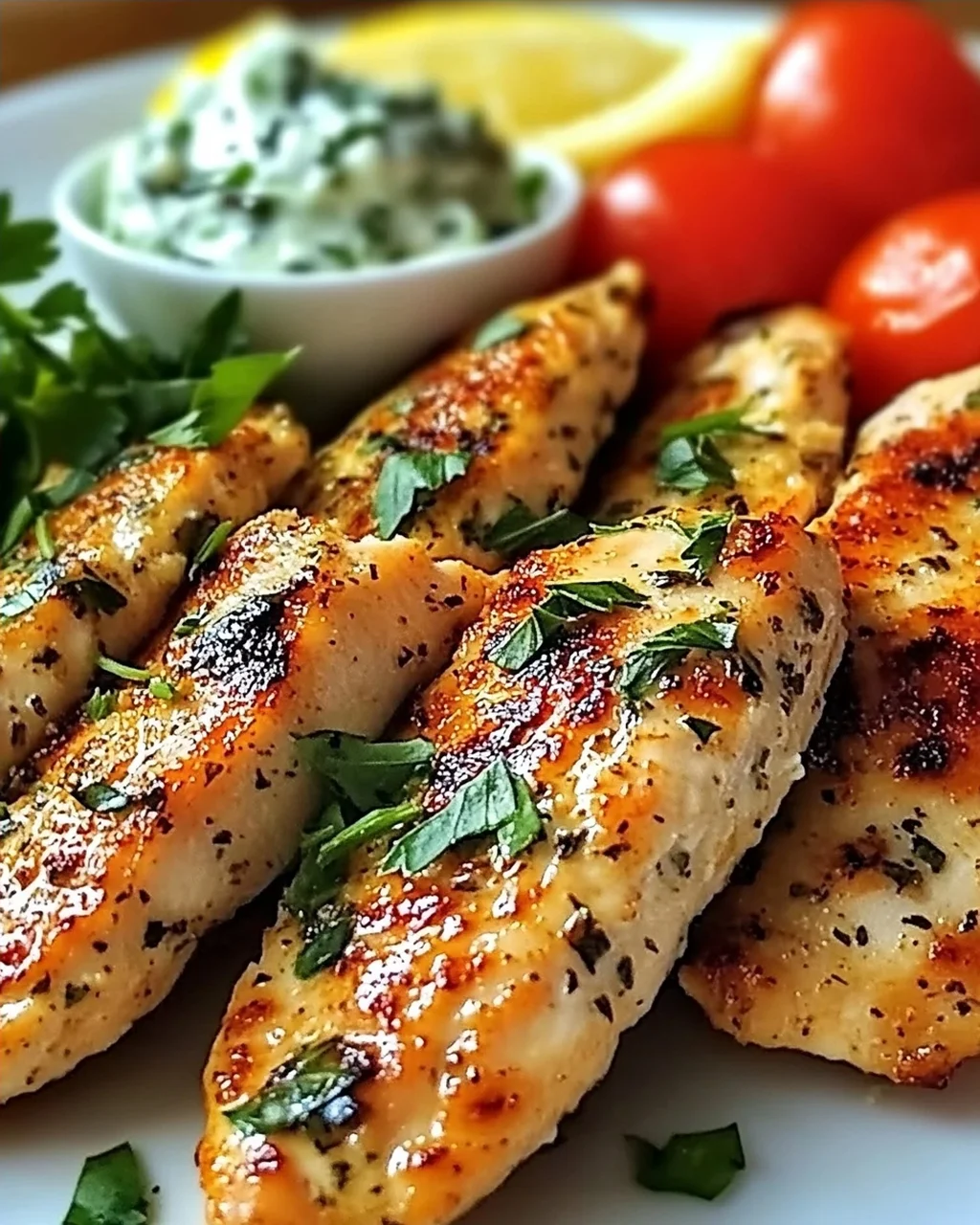 Saftige Mittelmeer-Hähnchenstreifen für jeden Tag