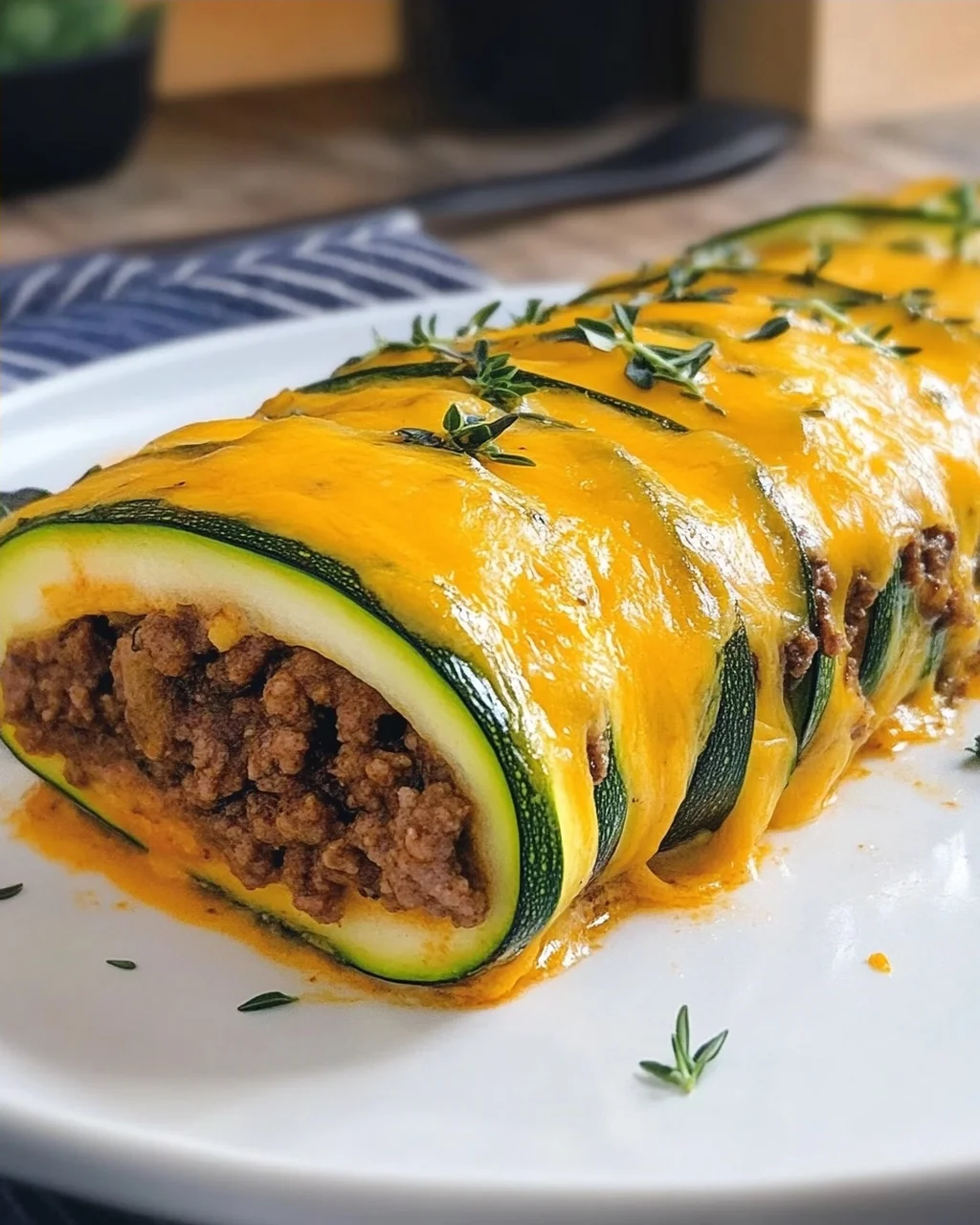 Savory Zucchini Ground Beef Roll Delight