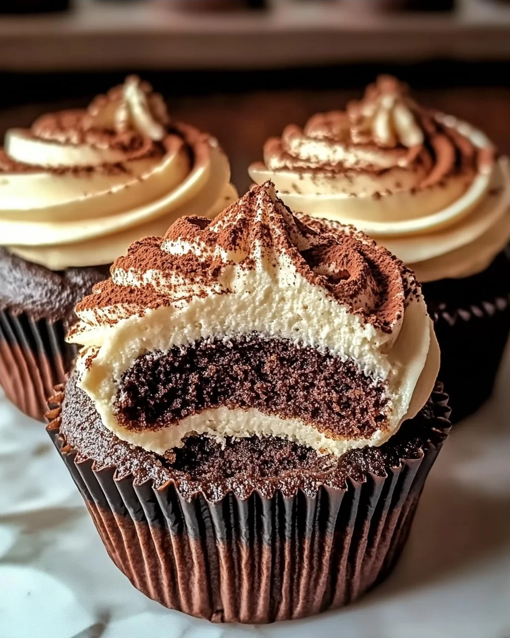 Schokoladen-Tiramisu-Cupcakes für jeden Anlass