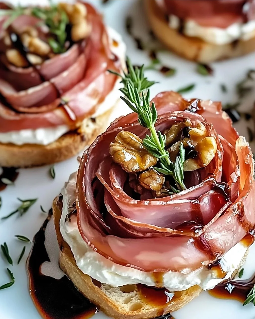 Schöne Prosciutto-Rose für festliche Anlässe