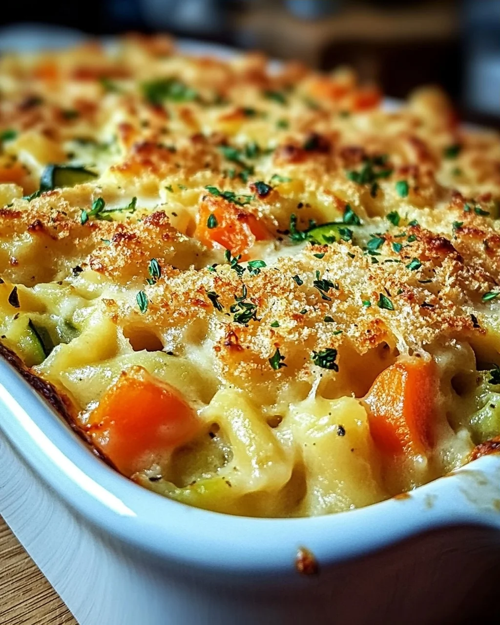 Spätzleauflauf mit Gemüse