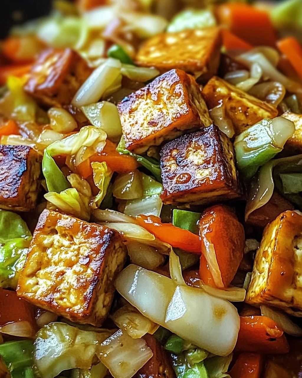 Tofu Kohlgemüse Pfanne