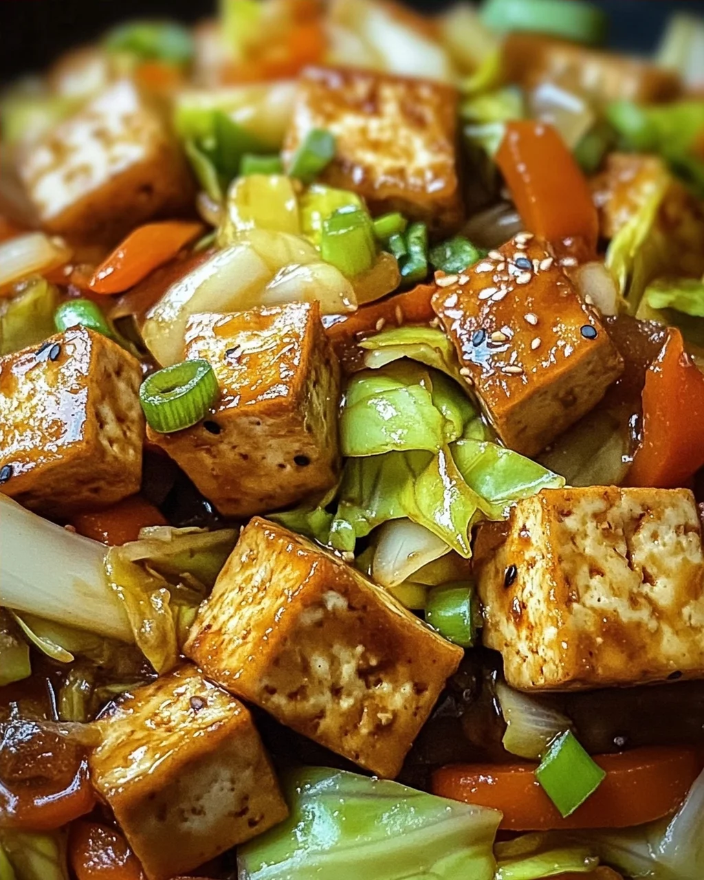 Tofu Kohlgemüse Pfanne
