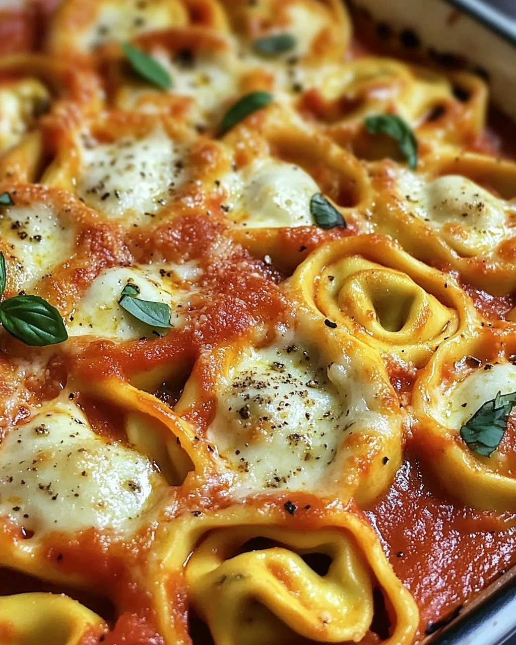 Tortelliniauflauf Tomate Mozzarella